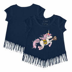 Milwaukee Brewers Tiny Turnip Girls Youth Unicorn Fringe T-Shirt | MLB For sale