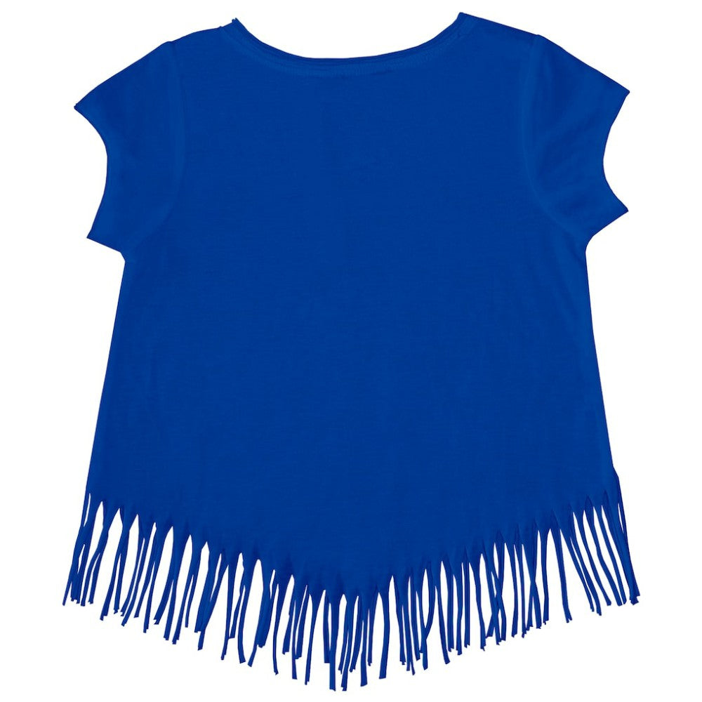Chicago Cubs Tiny Turnip Girls Youth Unicorn Fringe T-Shirt | MLB Discount