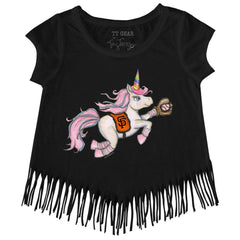 San Francisco Giants Tiny Turnip Girls Youth Unicorn Fringe T-Shirt | MLB US