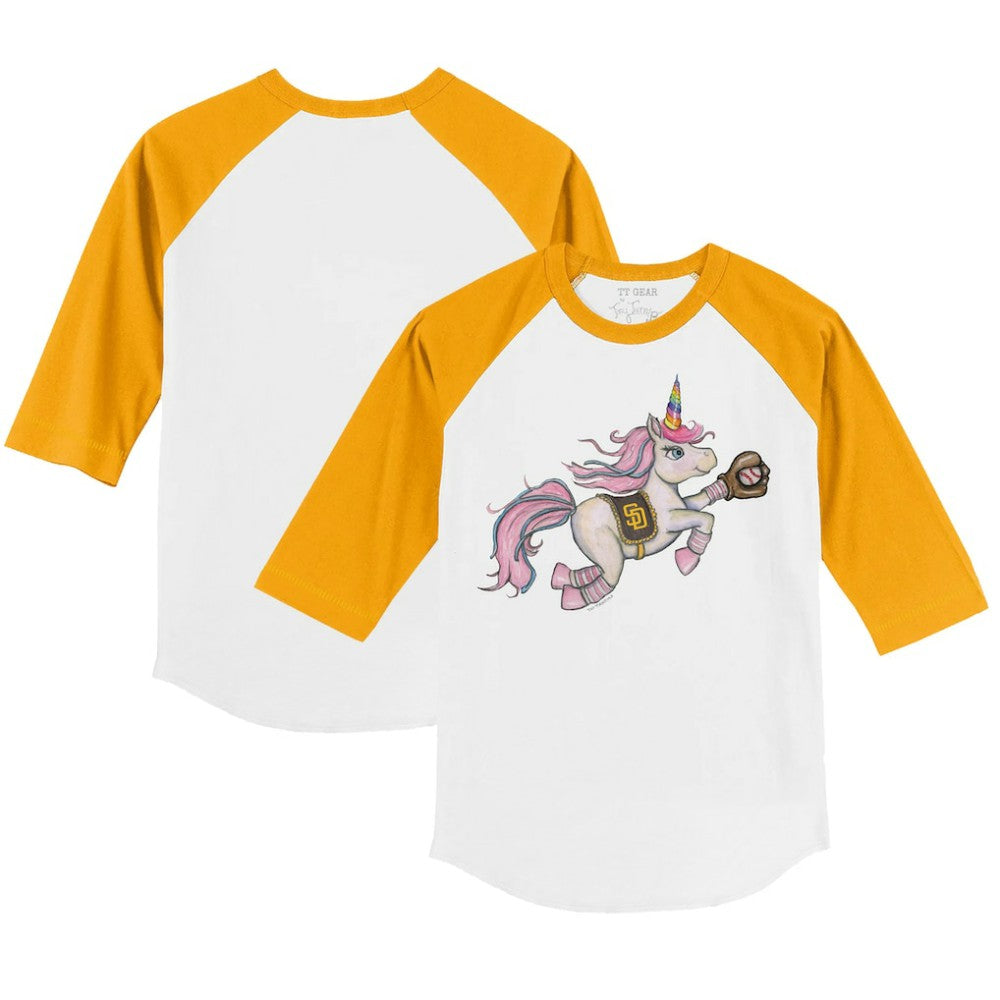 San Diego Padres Tiny Turnip Youth Unicorn 3/4-Sleeve Raglan T-Shirt | MLB Near me