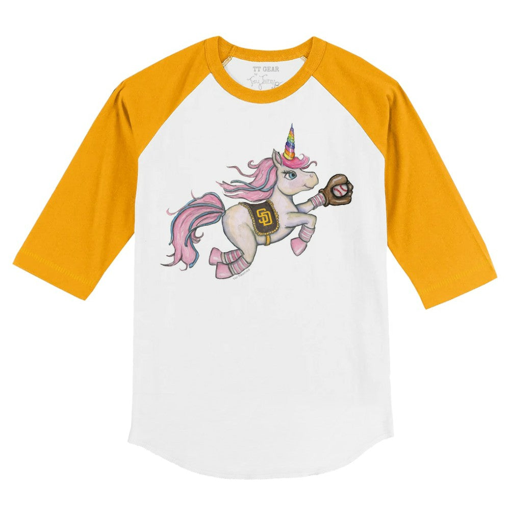 San Diego Padres Tiny Turnip Youth Unicorn 3/4-Sleeve Raglan T-Shirt | MLB Near me