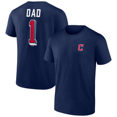 Cleveland Guardians Number One Dad Team Logo T-Shirt | MLB New