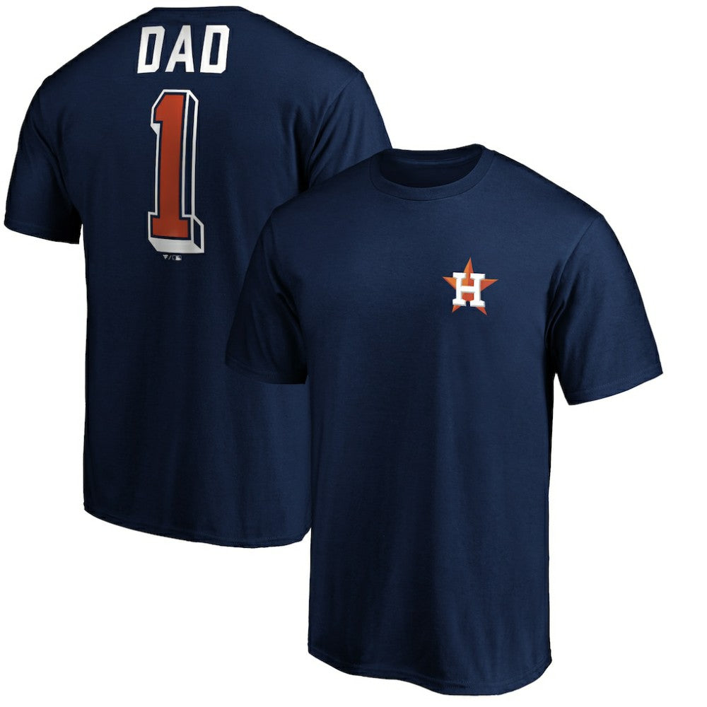 Houston Astros Number One Dad T-Shirt | MLB Sale