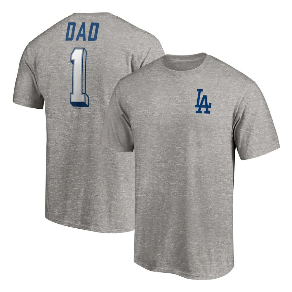 Los Angeles Dodgers Number One Dad T-Shirt | MLB Discount