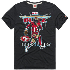 San Francisco 49ers  Brock Purdy  Homage Unisex NFL Blitz Player Tri-Blend T-Shirt