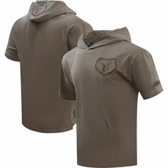 Memphis Grizzlies Pro Standard Neutrals Short Sleeve Pullover Hoodie On Sale