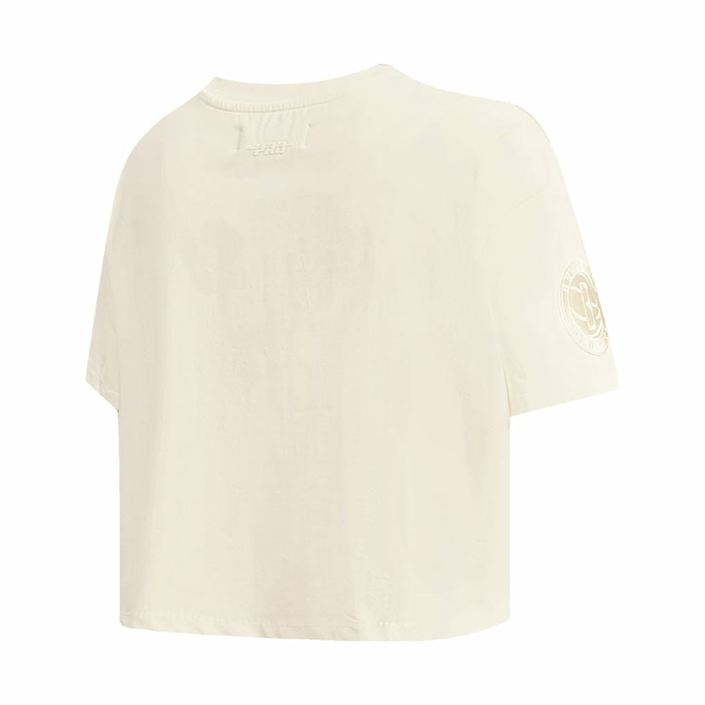 Brooklyn Nets Pro Standard Women's Neutral Boxy Crop T-Shirt Discount