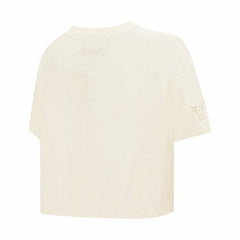 Chicago Bulls Pro Standard Women's Neutral Boxy Crop T-Shirt sale On Sale