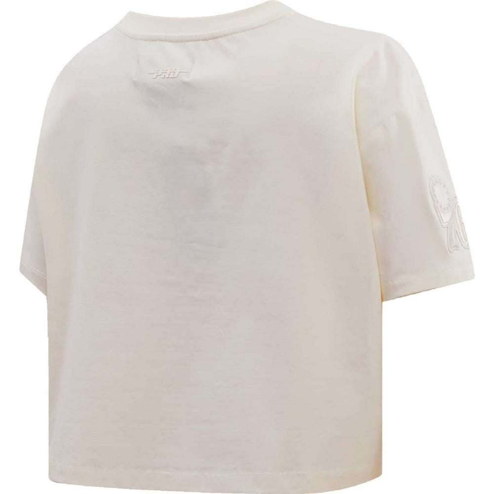 Philadelphia 76ers Pro Standard Women's Neutral Boxy Crop T-Shirt For Sale