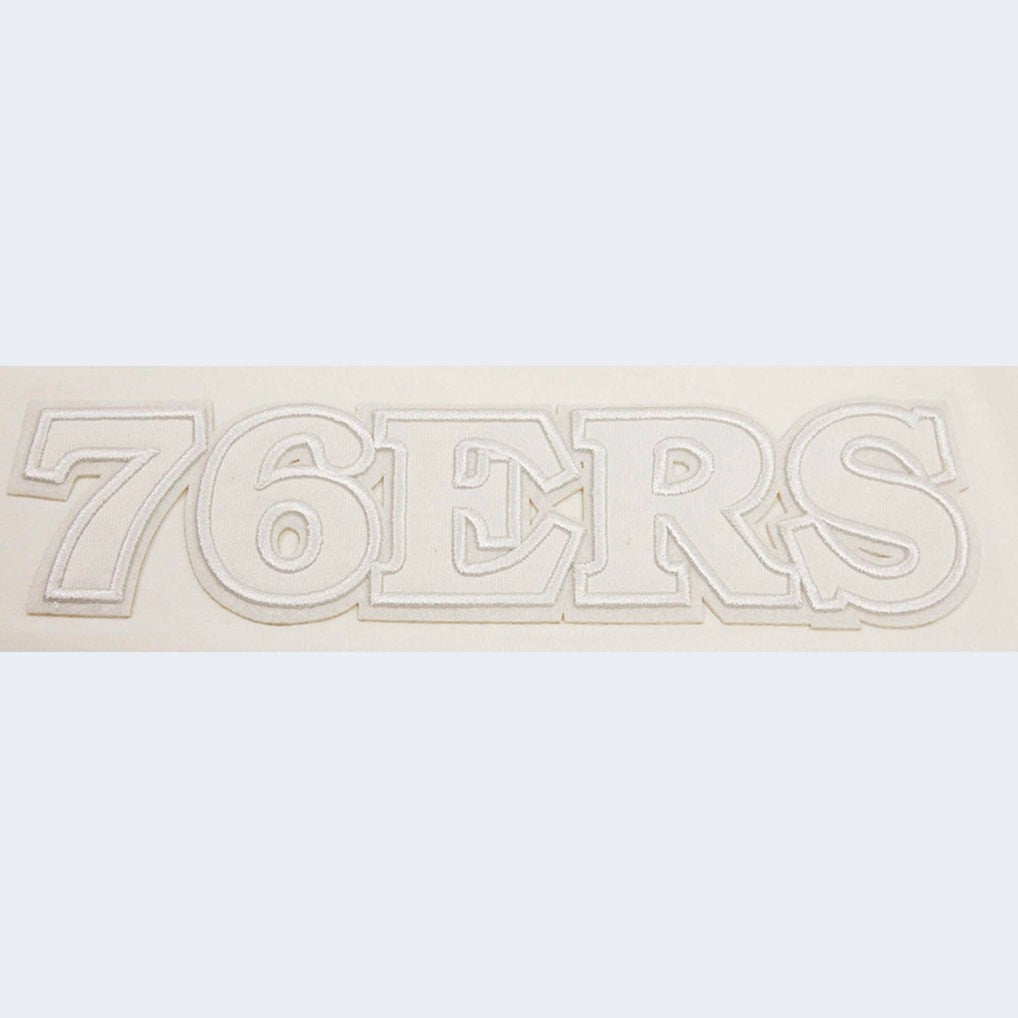 Philadelphia 76ers Pro Standard Women's Neutral Boxy Crop T-Shirt For Sale