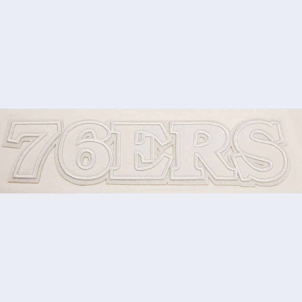 Philadelphia 76ers Pro Standard Women's Neutral Boxy Crop T-Shirt For Sale