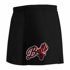 Chicago Bulls Pro Standard Women's Script Woven Shorts Outlet