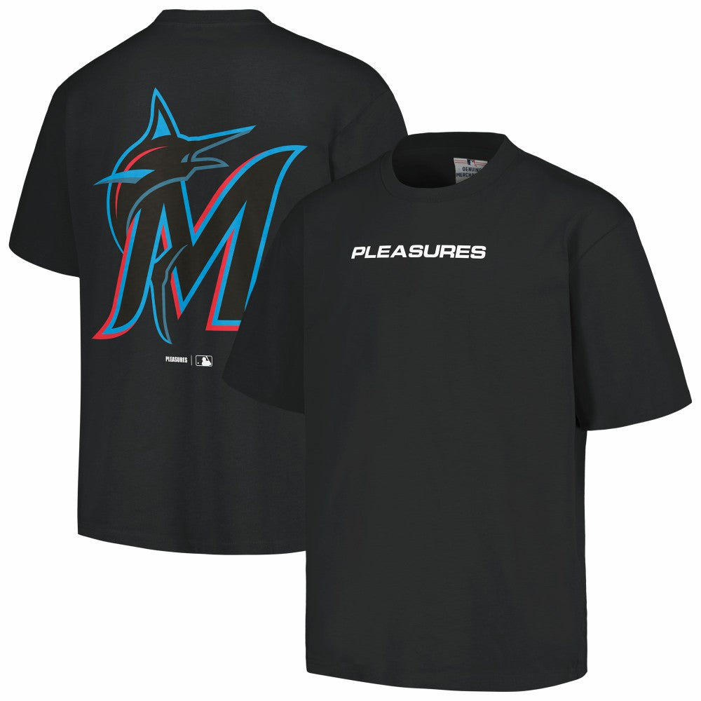 Miami Marlins PLEASURES Ballpark T-Shirt | MLB On Sale