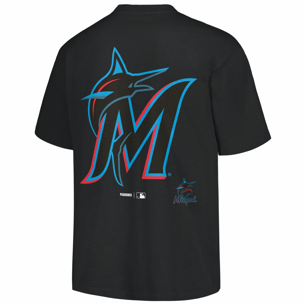 Miami Marlins PLEASURES Ballpark T-Shirt | MLB On Sale