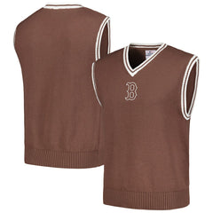 Boston Red Sox PLEASURES Knit V-Neck Pullover Sweater Vest | MLB On Sale