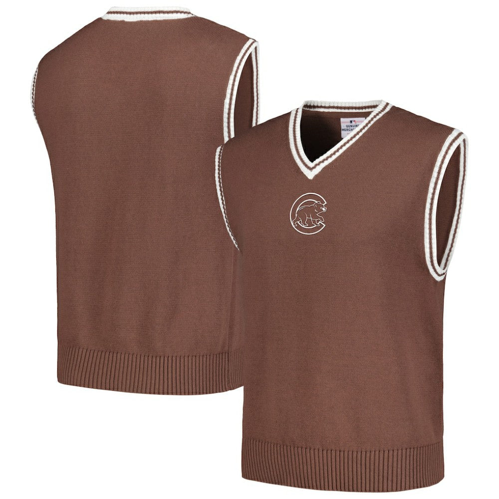 Chicago Cubs PLEASURES Knit V-Neck Pullover Sweater Vest | MLB Discount