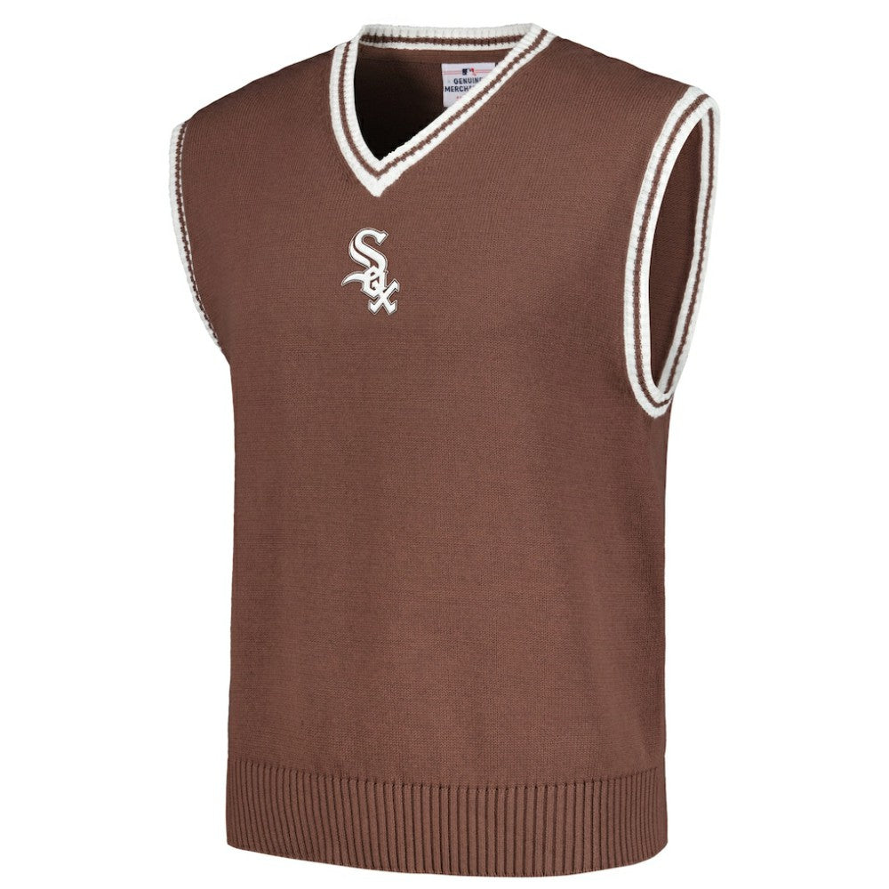 Chicago White Sox PLEASURES Knit V-Neck Pullover Sweater Vest | MLB For sale