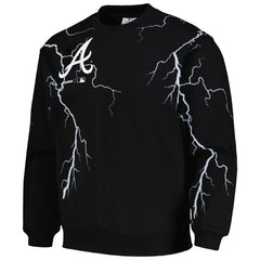 Atlanta Braves PLEASURES Lightning Crewneck Pullover Sweatshirt | MLB Outlet