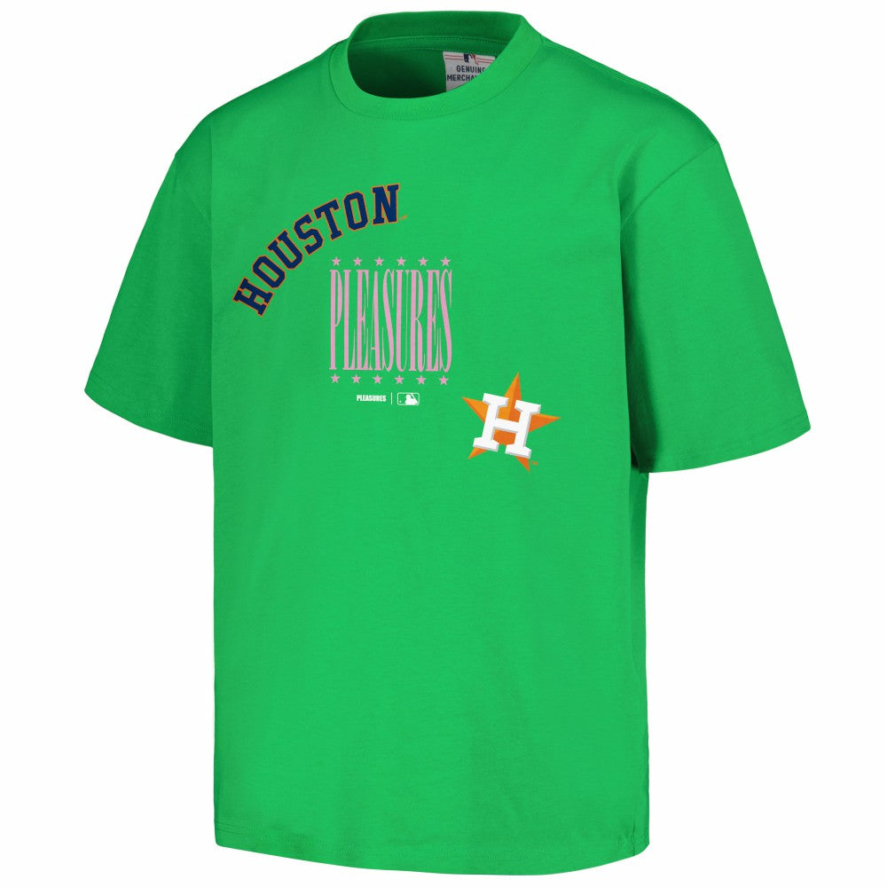 Houston Astros PLEASURES Repurpose T-Shirt | MLB New