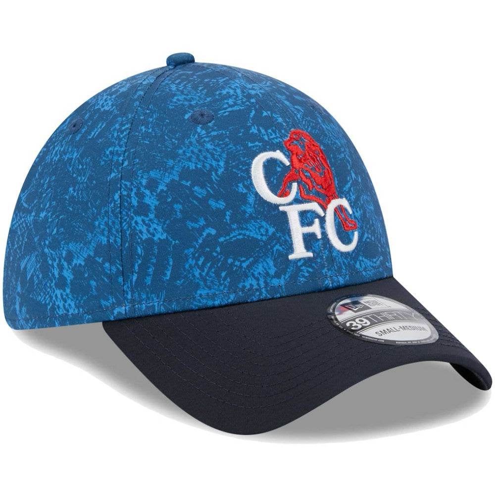 Chelsea New Era Retro All Over Print 39THIRTY Flex Hat Blue/Navy - New Era