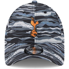 Tottenham Hotspur New Era Wave All Over Print 9FORTY Adjustable Hat Black - New Era