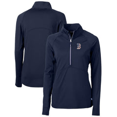 Boston Red Sox Cutter & Buck Women's Americana Logo Adapt Eco Knit Stretch Recycled Half-Zip Pullover Top | MLB Outlet