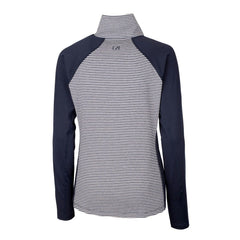 Milwaukee Brewers Cutter & Buck Women's Americana Logo Forge Tonal Stripe Stretch Half-Zip Pullover Top | MLB Discount