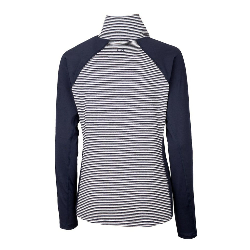 Minnesota Twins Cutter & Buck Women's Americana Logo Forge Tonal Stripe Stretch Half-Zip Pullover Top | MLB Near me