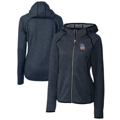 San Diego Padres Cutter & Buck Women's Americana Logo Mainsail Sweater-Knit Full-Zip Hoodie | MLB Online