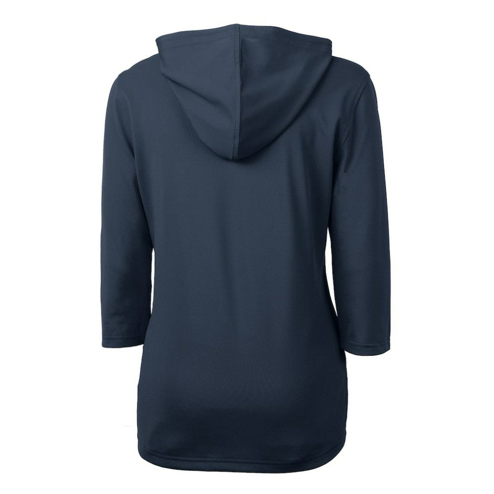 Detroit Tigers Cutter & Buck Women's Americana Logo DryTec Virtue Eco Pique Recycled Half-Zip Pullover Hoodie | MLB Online