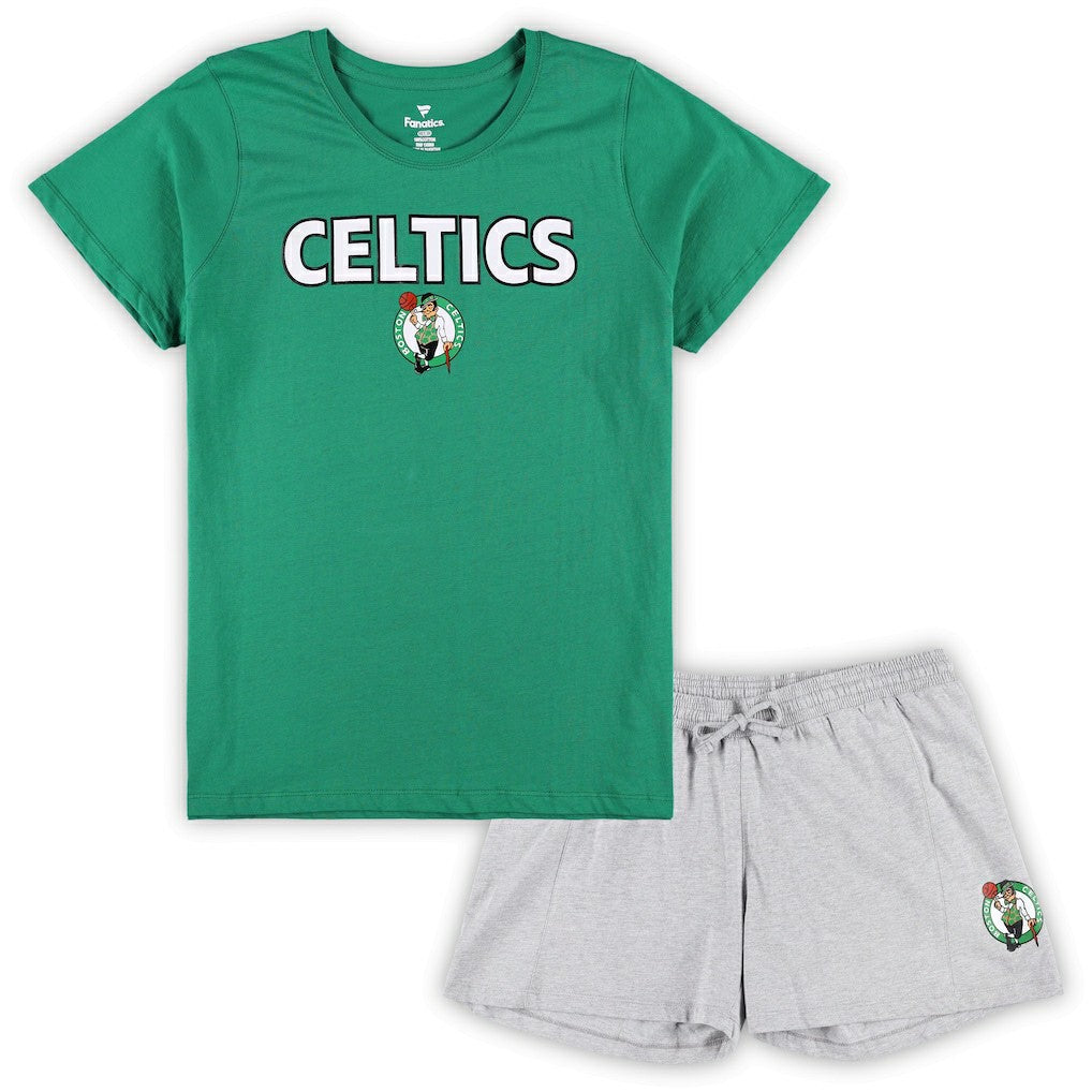 Boston Celtics Women's Plus Size T-Shirt & Shorts Combo Set Online
