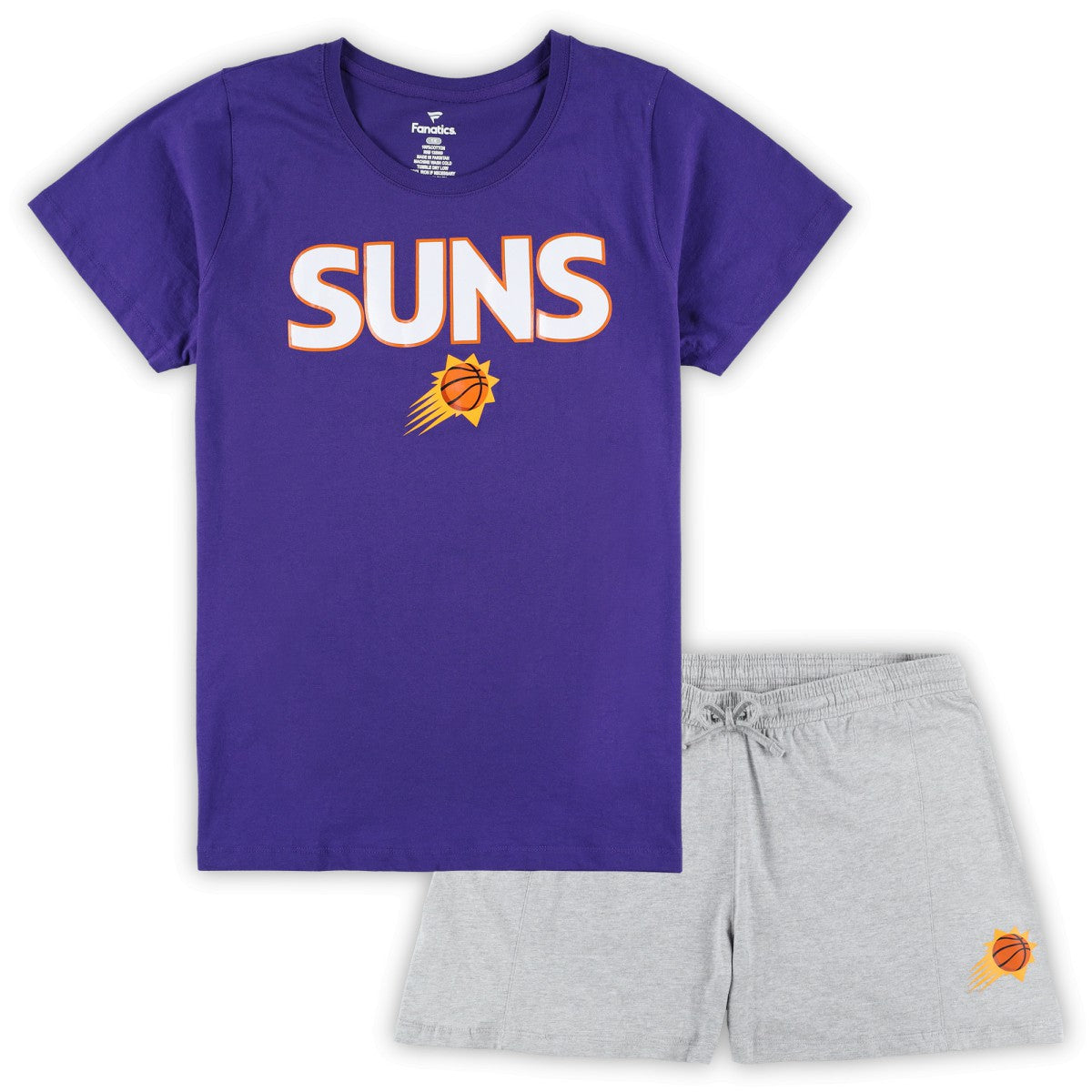 Phoenix Suns Women's Plus Size T-Shirt & Shorts Combo Set For Sale
