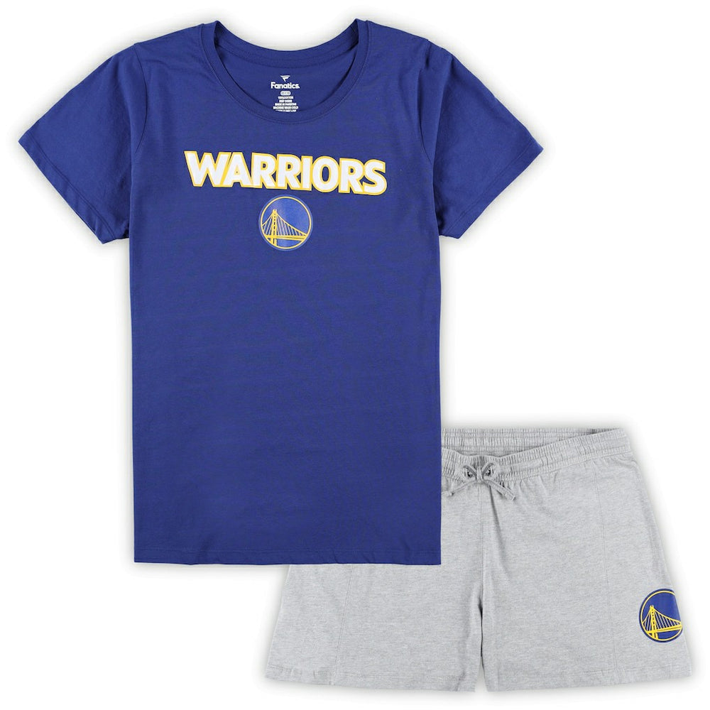 Golden State Warriors Women's Plus Size T-Shirt & Shorts Combo Set sale Outlet