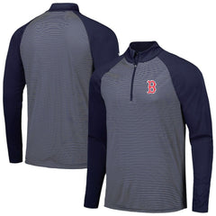 Boston Red Sox Levelwear Charter Striped Raglan Quarter-Zip Top | MLB US