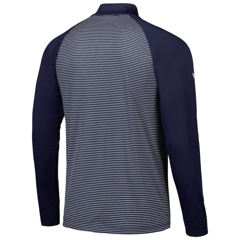 Boston Red Sox Levelwear Charter Striped Raglan Quarter-Zip Top | MLB US