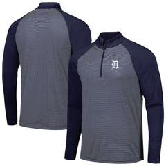 Detroit Tigers Levelwear Charter Striped Raglan Quarter-Zip Top | MLB Sale