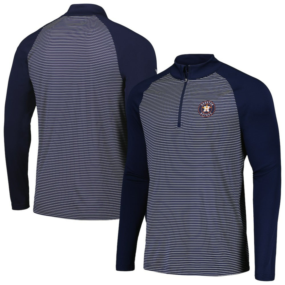 Houston Astros Levelwear Charter Striped Raglan Quarter-Zip Top | MLB On Sale