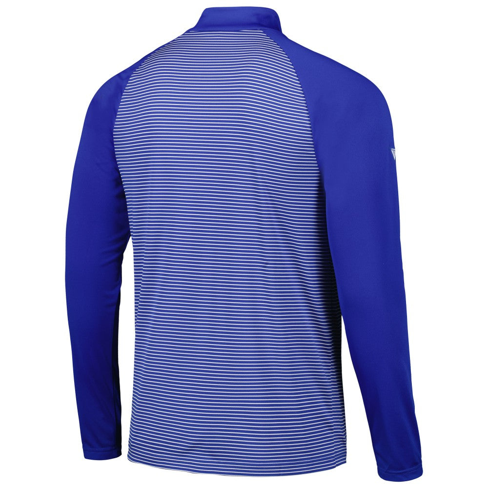 New York Mets Levelwear Charter Striped Raglan Quarter-Zip Top | MLB Outlet