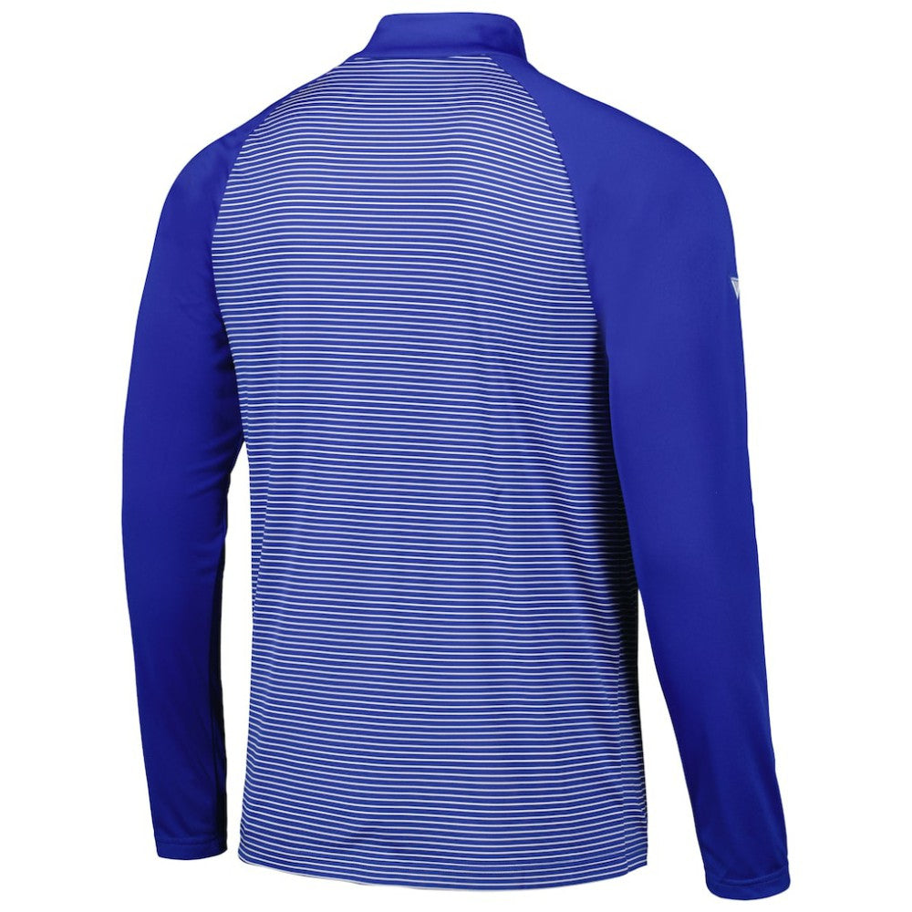 Philadelphia Phillies Levelwear Charter Striped Raglan Quarter-Zip Top | MLB Discount