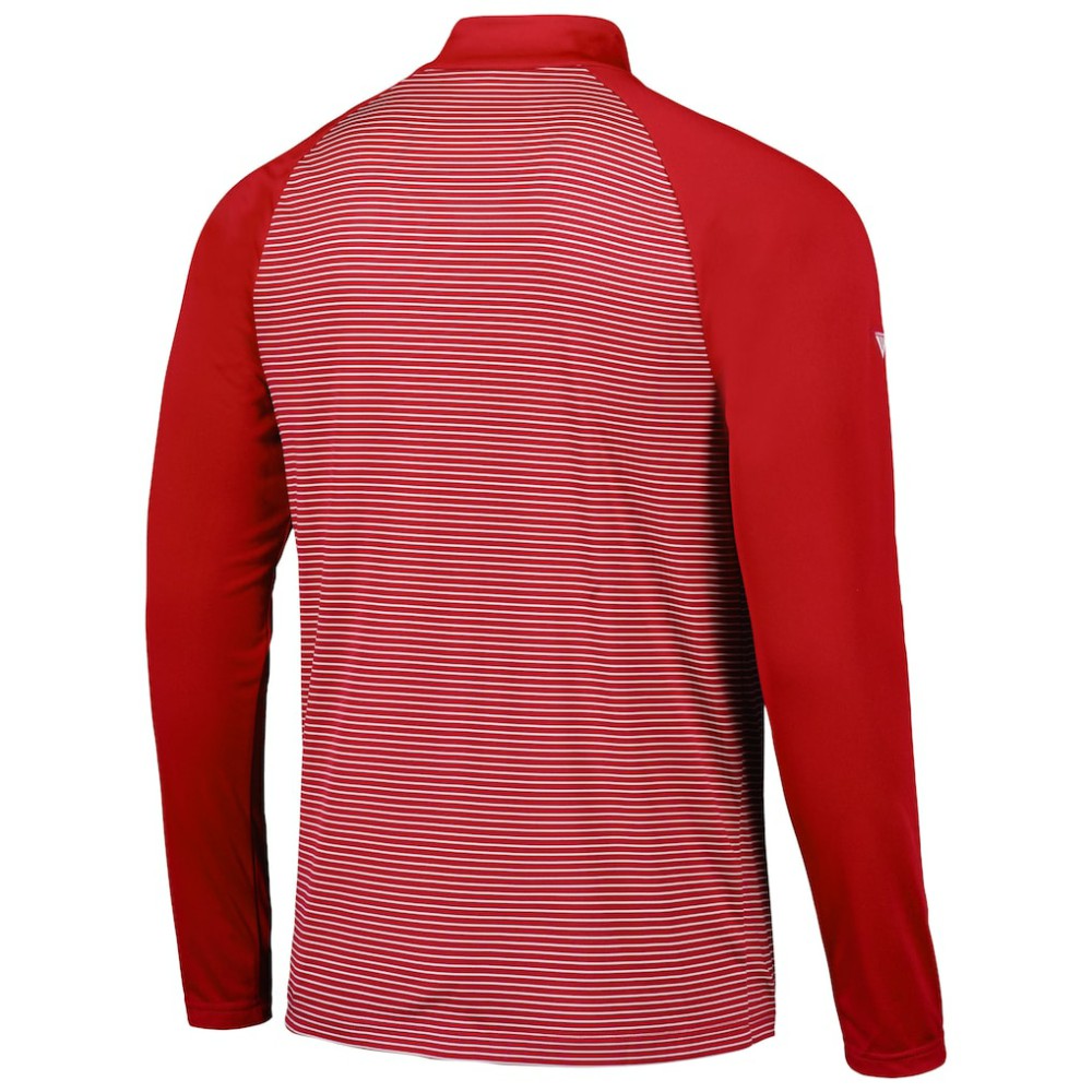 St. Louis Cardinals Levelwear Charter Striped Raglan Quarter-Zip Top | MLB On Sale