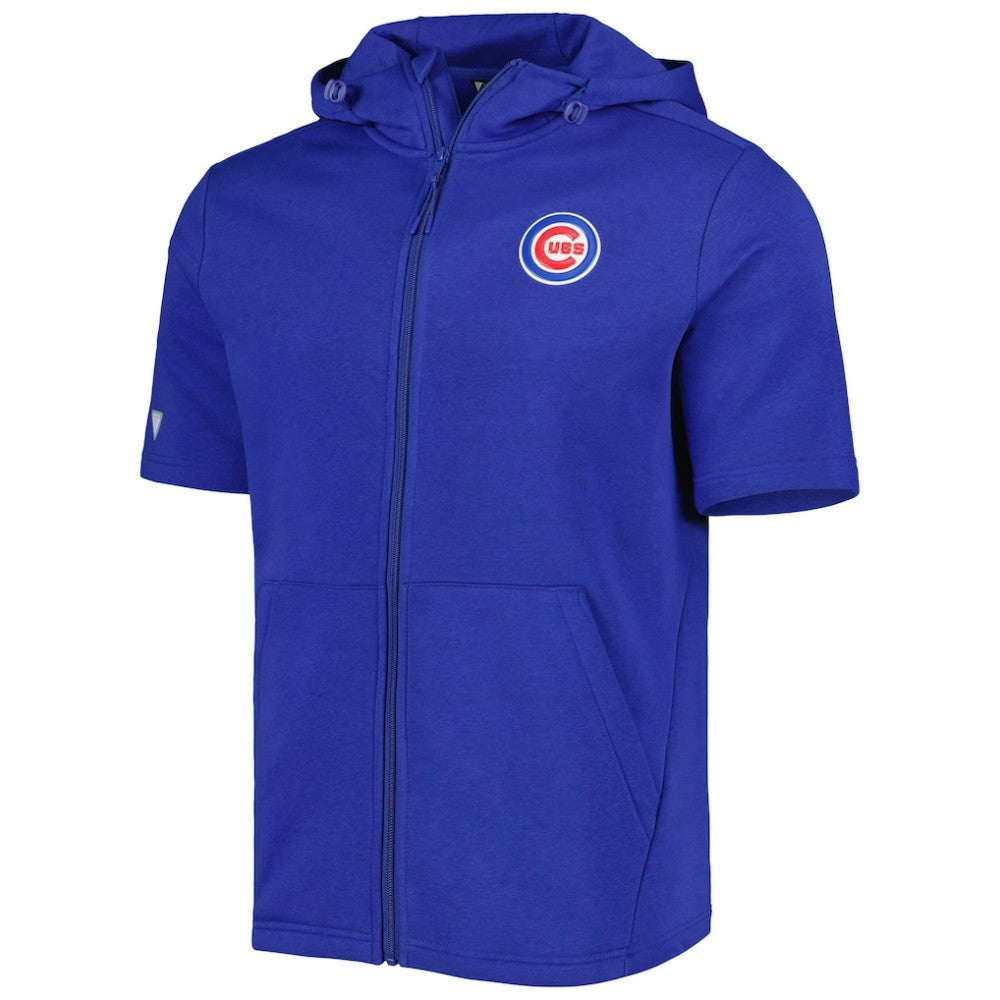 Chicago Cubs Levelwear Recruit Full-Zip Short Sleeve Hoodie | MLB New