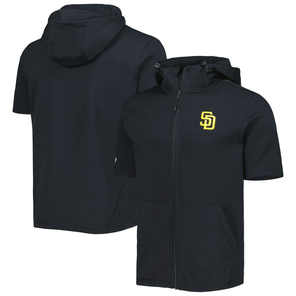 San Diego Padres Levelwear Recruit Full-Zip Short Sleeve Hoodie | MLB Near me