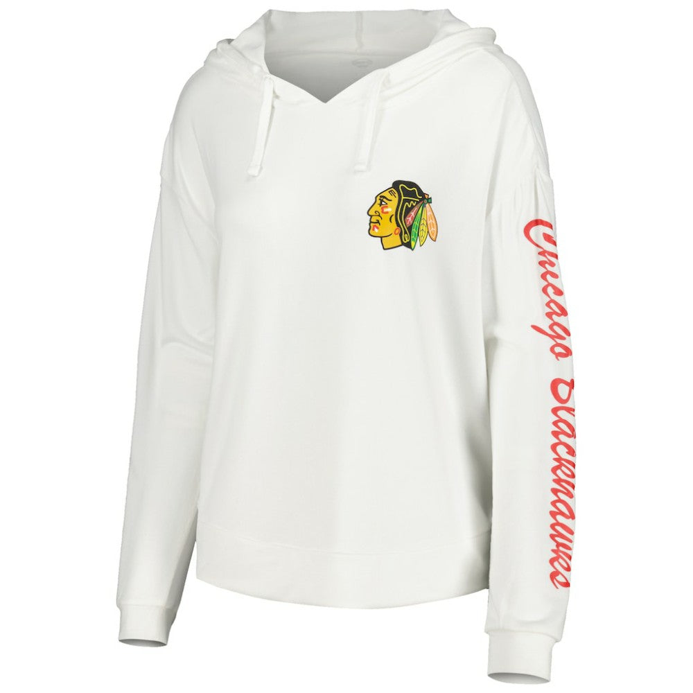 Chicago Blackhawks Concepts Sport Women's Accord Hacci Long Sleeve Hoodie Top Discount