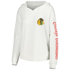 Chicago Blackhawks Concepts Sport Women's Accord Hacci Long Sleeve Hoodie Top Discount