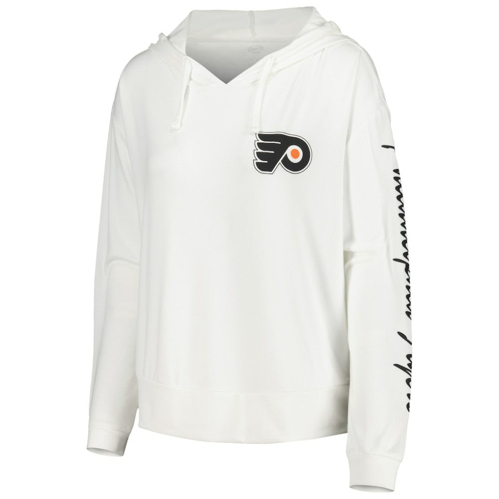 Philadelphia Flyers Concepts Sport Women's Accord Hacci Long Sleeve Hoodie Top On Sale