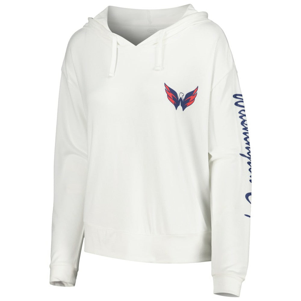 Washington Capitals Concepts Sport Women's Accord Hacci Long Sleeve Hoodie Top Outlet