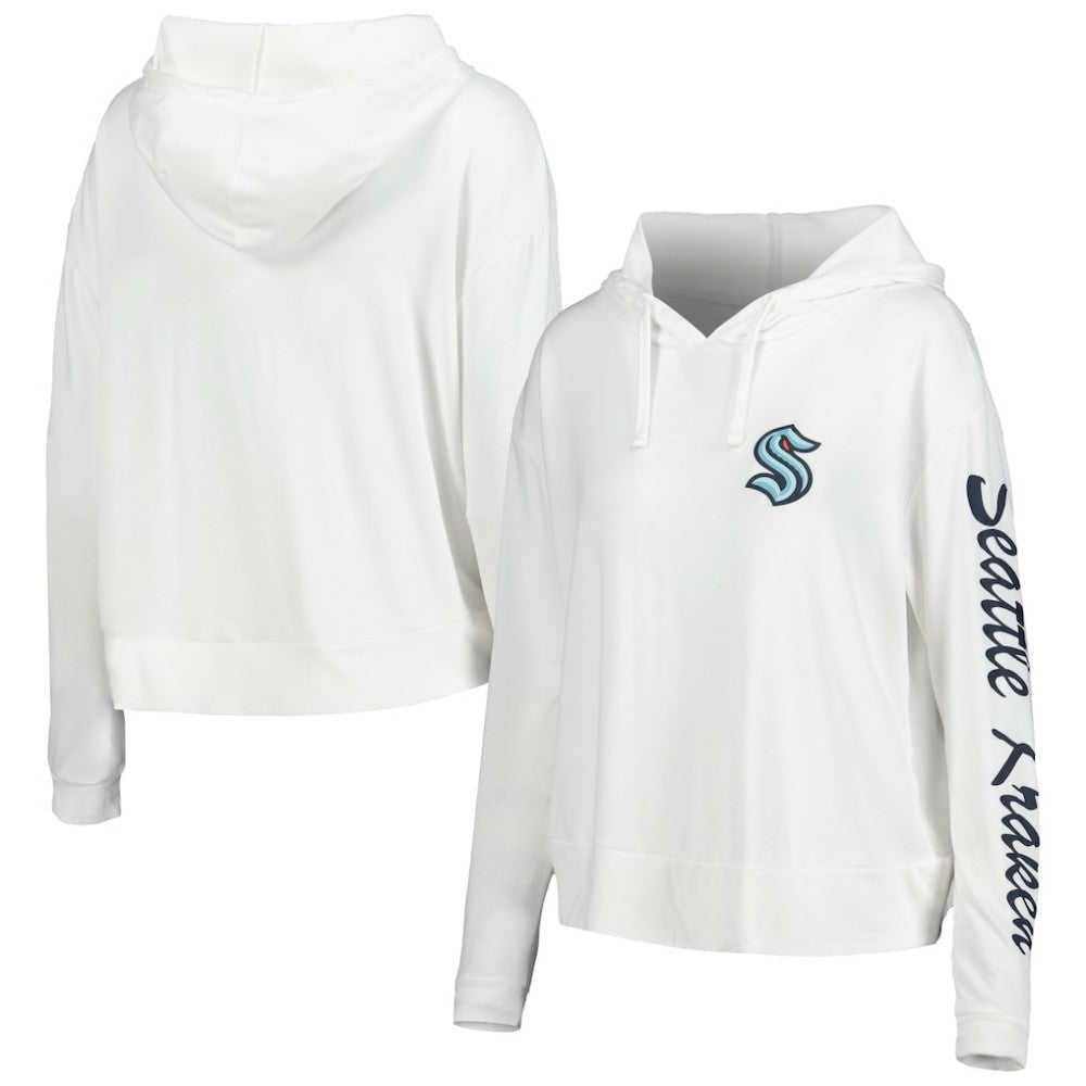 Seattle Kraken Concepts Sport Women's Accord Hacci Long Sleeve Hoodie Top On Sale