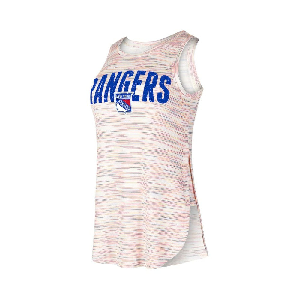 New York Rangers Concepts Sport Women's Sunray Multicolor Tri-Blend Tank Top Outlet