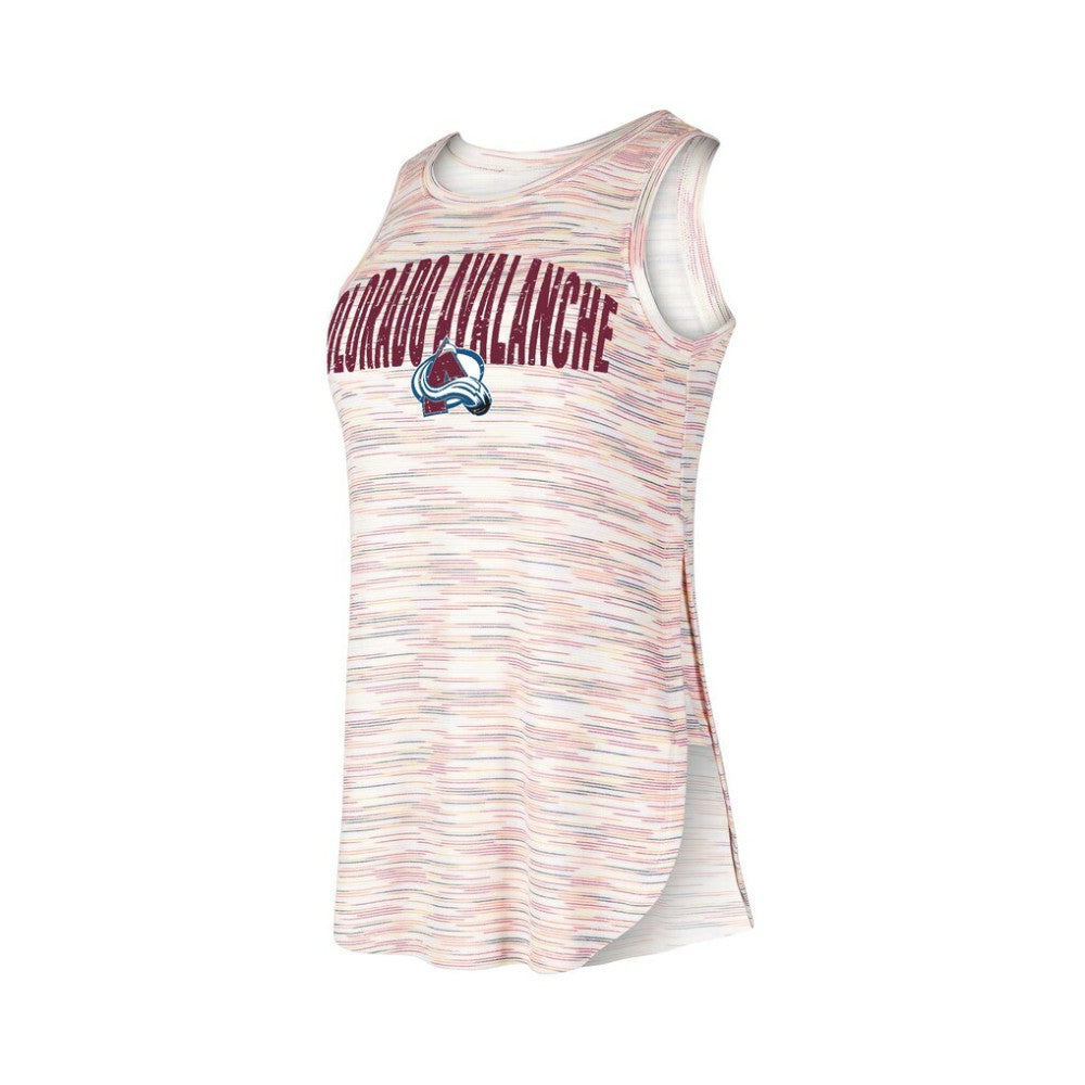 Colorado Avalanche Concepts Sport Women's Sunray Multicolor Tri-Blend Tank Top On Sale