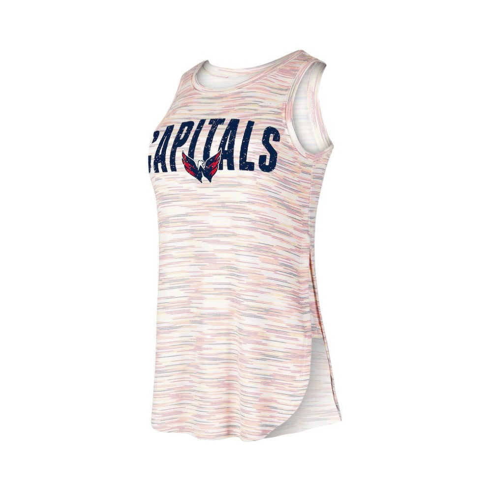 Washington Capitals Concepts Sport Women's Sunray Multicolor Tri-Blend Tank Top On Sale